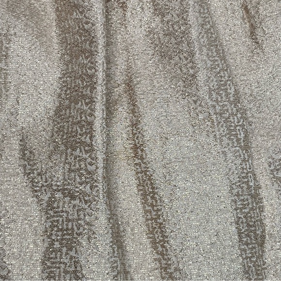 J Crew Womens Pleat Front Silk Blend A-Line Skirt Size 4 Gold Metallic - Picture 8 of 12